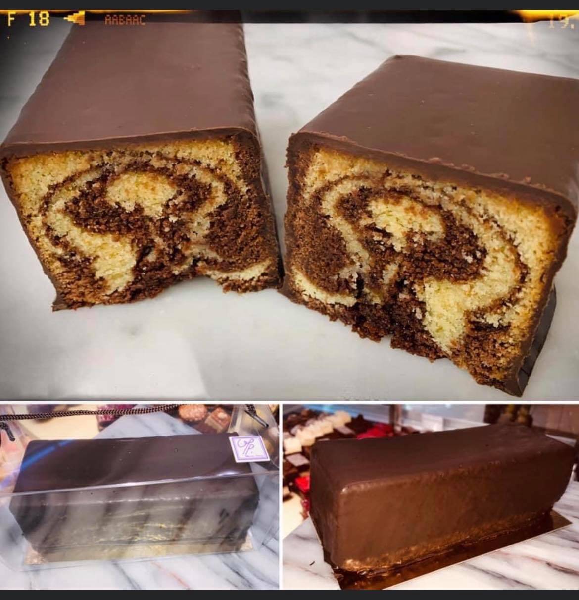 Marbré chocolat vanille